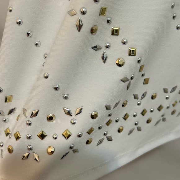 White House Black Market Women’s White Dress with lining. Size Small - Picture 3 of 9